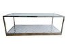 Modrest Braxton - Contemporary Clear Wave Glass Coffee Table / VGGMCT-1676-CT