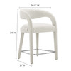 Pinnacle Boucle Upholstered Counter Stool Set of 2 / EEI-6565