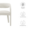 Pinnacle Boucle Upholstered Dining Chair Set of 2 / EEI-6562