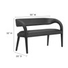 Pinnacle Vegan Leather Accent Bench / EEI-6570