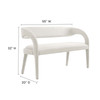 Pinnacle Boucle Fabric Accent Bench / EEI-6571