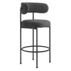 Albie Boucle Fabric Bar Stools - Set of 2 / EEI-6520