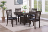 Lavon 5-piece Dining Room Set Espresso and Black / CS-102671-S5