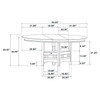 Lavon 5-piece Oval Extension Leaf Dining Set Espresso / CS-102671-S5