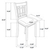 Lavon 5-piece Oval Extension Leaf Dining Set Espresso / CS-102671-S5