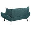 Acton 3-piece Upholstered Flared Arm Sofa Set Teal Blue / CS-511161-S3