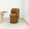 Divani Casa Norris - Modern Mustard Fabric Swivel Dining Chair / VGKK-KF.Y2138-MUS