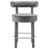 Toulouse Performance Velvet Counter Stool - Set of 2 / EEI-6708