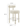 Toulouse Boucle Fabric Counter Stool - Set of 2 / EEI-6707