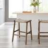 Saoirse Woven Rope Wood Counter Stool - Set of 2 / EEI-6548