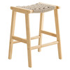 Saoirse Woven Rope Wood Counter Stool - Set of 2 / EEI-6548