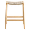 Saoirse Woven Rope Wood Counter Stool - Set of 2 / EEI-6548