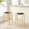 Saoirse Woven Rope Wood Bar Stool - Set of 2 / EEI-6550