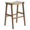 Saoirse Woven Rope Wood Bar Stool - Set of 2 / EEI-6550