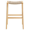 Saoirse Woven Rope Wood Bar Stool - Set of 2 / EEI-6550