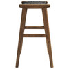 Saoirse Woven Rope Wood Bar Stool - Set of 2 / EEI-6550