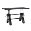 Genuine 60" Crank Adjustable Height Dining Table and Computer Desk / EEI-6148