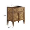 Elysian 30" Bathroom Vanity Cabinet (Sink Basin Not Included) / EEI-6138