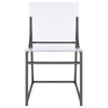 Adino Acrylic Dining Side Chair Clear and Black Nickel (Set of 2) / CS-121142