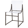 Adino Acrylic Dining Side Chair Clear and Black Nickel (Set of 2) / CS-121142