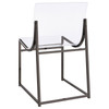 Adino Acrylic Dining Side Chair Clear and Black Nickel (Set of 2) / CS-121142