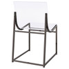 Adino Acrylic Dining Side Chair Clear and Black Nickel (Set of 2) / CS-121142