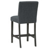 Alba Boucle Upholstered Counter Chair Black (Set of 2) / CS-123139