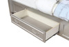 Evangeline Wood Queen LED Storage Panel Bed Silver Oak / CS-223390Q