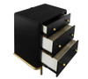 Arini 3-drawer Nightstand Black / CS-224332