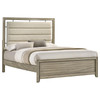 Giselle Wood Queen Panel Bed Rustic Beige / CS-224391Q