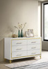 Lucia 6-drawer Bedroom Dresser White / CS-224733