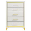 Lucia 5-drawer Bedroom Chest White / CS-224735