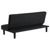 Stanford Upholstered Tufted Convertible Sofa Bed Black / CS-360238