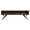 Valna Wood 71-inch TV Stand with Sliding Doors Walnut / CS-701713