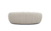 Divani Casa Yolonda - Modern Curved Beige Fabric Loveseat / VGEV2126C-LOVE-C-01