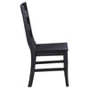 Newport Ladder Back Dining Side Chair Black (Set of 2) / CS-108142