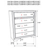 Miranda 5-piece Eastern King Bedroom Set White / CS-205111KE-S5