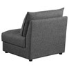 Sasha 3-Piece Upholstered Sofa Barely Black / CS-551681-SETB