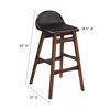 Juno Wood Bar Stool - Set of 2 / EEI-6554