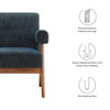Lyra Fabric Armchair Set of 2 / EEI-6704