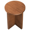 Silas Round Wood Side Table / EEI-6579