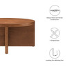 Silas Round Wood Coffee Table / EEI-6580