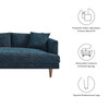 Zoya Left-Facing Down Filled Overstuffed Sectional Sofa / EEI-6611