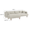 Zoya Left-Facing Down Filled Overstuffed Sectional Sofa / EEI-6611