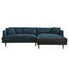 Zoya Right-Facing Down Filled Overstuffed Sectional Sofa / EEI-6612