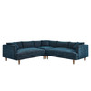 Zoya Down Filled Overstuffed 3 Piece Sectional Sofa / EEI-6613