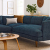 Zoya 3 Piece Down Filled Overstuffed Sectional Sofa / EEI-6613