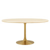Lippa 60” Oval Artificial Travertine  Dining Table / EEI-6759