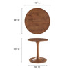Lina Round Wood Side Table / EEI-6573