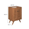 Birdie 24" Teak Wood Bathroom Vanity Cabinet (Sink Basin Not Included) / EEI-5086